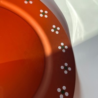 36 pièces/ensemble Assiettes mexicaines en plastique marron de 13 pouces (33 cm) au design traditionnel circulaire pour mariage mexicain, fête de naissance ou baby shower