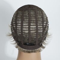 Pixie cheveux synthétiques perruque naturelle pour les femmes fibre résistante à la chaleur faite à la machine synthétique court Pixie perruques de cheveux synthétiques sans colle