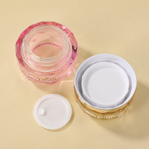 Emballage de luxe pour soins de la peau, couvercle fantaisie vide de forme originale, 40ml 100ml 120ml, pot en verre dépoli 20g <span class=keywords><strong>50g</strong></span> pour crème cosmétique, pompe à lotion - Product Image 3