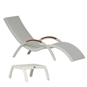 Tumbona de Ratán para Exteriores, Patio, Balcón, Piscina, Playa, Jardín - Product Image 6