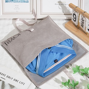Pochette d'enveloppe de luxe en faux daim imprimé de logo personnalisé enveloppe de l'<span class=keywords><strong>emballage</strong></span> <span class=keywords><strong>cadeau</strong></span> de bijoux vêtements chaussure <span class=keywords><strong>sac</strong></span> de poussière en velours - Product Image 4
