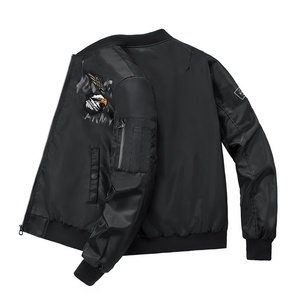 OEM Casual Slim-fit Pilot <strong>Jacket</strong> for Men with Stand Collar Korean Style <strong>Waterproof</strong> <strong>Thin</strong> for Daily Streetwear Outdoor Sports - Product Image 3