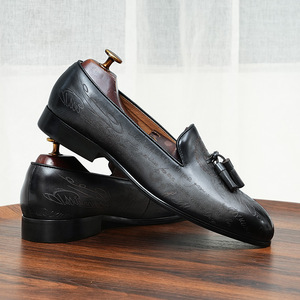 Nuevos Zapatos Oxford de Cuero para Hombre, Estilo Británico Casual de Lujo, Hechos a Mano, Impermeables, Color Verde Perenne, Formales, Sin Cordones, para Boda, Oficina, Profesionales - Product Image 5