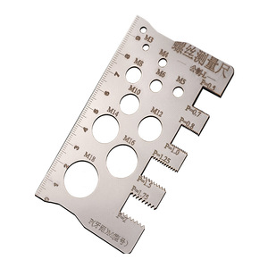 Niu Xiang Screw Measuring Ruler 10cm Metric Stainless Steel With Scale For Length Measurement - Product Image 2