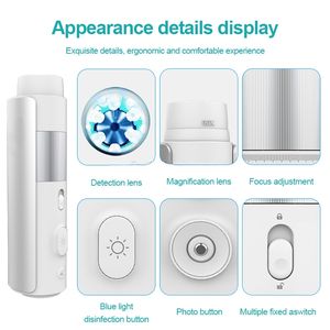 Máquina Profesional Detectora de Cuero Cabelludo, Detector de Folículos Pilosos 200X con Luz UV, Spa para la Salud Capilar con Android - Product Image 4