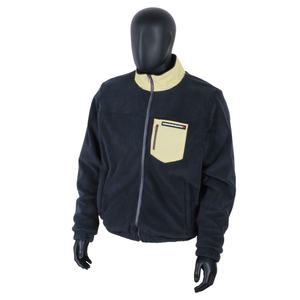 TOPSHOW Designer Custom Crop Fleece Cotton Embroidery Logo Zip up <b>Sherpa</b> <b>Jacket</b> for <b>Men</b> - Product Image 1