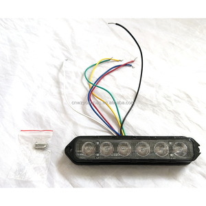 Feux avant LED quadri-couleurs ambre, blanc, vert, bleu, rouge, clignotants, feux de signalisation LED, phare de moto pour véhicules d'urgence - Product Image 6