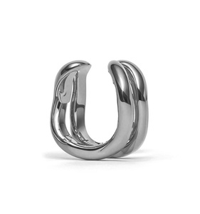 Milskye boucles d'oreilles classiques pour femmes 925 argent 18k plaqué or kaze fusion oreille manchette boucles d'oreilles - Product Image 3