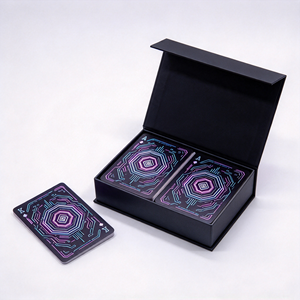 กล่องของขวัญสีดำสุดหรูพร้อมการ์ดลายวงจรพิมพ์ UV สำหรับงานฝีมือและของขวัญระดับไฮเอนด์ - Product Image 1
