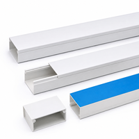 Goulotte de câblage en PVC de 60 mm avec couvercle amovible pour la gestion des câbles industriels et commerciaux