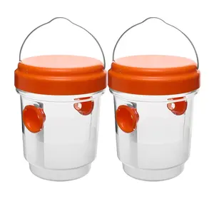 Caja de trampas transparentes reutilizables, impermeable, para colgar al aire libre, trampa para avispas, atrapamoscas de frutas, herramienta de Control de plagas para equipos de cría de animales - Product Image 2