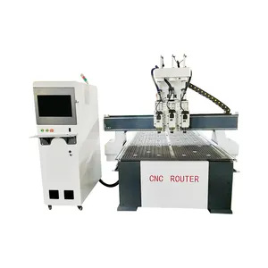 1325 harga yang baik Multi kepala multiproses 3D CNC Router furnitur ukiran kayu Router