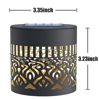 Lámpara de Proyección Solar Mandala con Cambio de Color Automático, IP65 Impermeable, Diseño Hueco, Decorativa para Jardín Exterior, Luz Ambiental