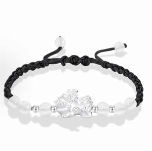 Pixiu Couple <b>Bracelet</b> Chinese Style Hand-woven Braided <b>Bracelet</b> for <b>Men</b> Women Wealth and Fortune Attracting Pixiu <b>Bracelet</b> - Product Image 4