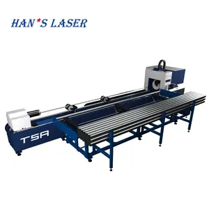 Hans Laser MPS-T5-3000W maquinaCNCレーザー切断機5軸3d tubos cortadora de tubo acero inoxidable