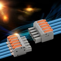 Connecteur de fil miniature rapide, bloc de bornes à connexion rapide pour PCB avec connexion mâle-femelle, blocs de bornes à fil fixe