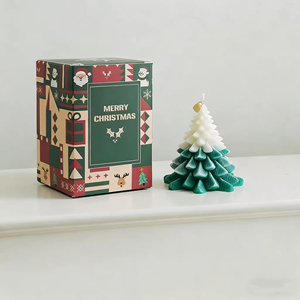 Juego de Velas Aromáticas de Cera de Soja con Forma de Árbol de Navidad, Velas Perfumadas de Cera de Abeja para Decoración del Hogar y Bodas - Product Image 6