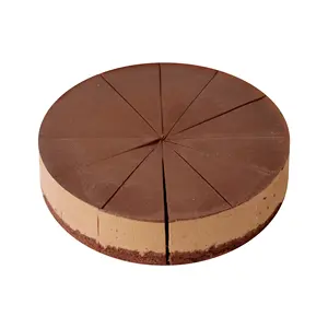Kue Mousse keju coklat 7 inci, kafe pesta ulang tahun makanan penutup krim hewan