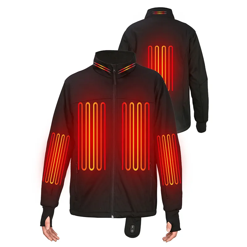 Giacca riscaldante per moto con giacca riscaldata a batteria impermeabile con regolazione del calore a 3 marce