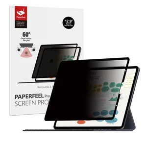 IPad Pro 12.9 완전 이동식 개인 정보 보호 화면 보호기 paperfeel 화면 보호기 12.9 인치