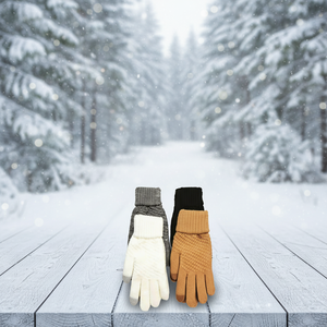 Jacquard hiver thermique acrylique <span class=keywords><strong>cachemire</strong></span> tricoté gants pour écran tactile quotidien cyclisme sport décontracté extérieur mitaines - Product Image 2