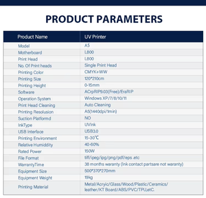 Erasmart máy in UV A5 L800 đa chức năng UV phẳng máy in cho trường hợp điện thoại Acrylic gỗ USB bút điện thoại Bìa máy in UV - Product Image 6