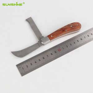 Couteau <span class=keywords><strong>de</strong></span> poche pliant à double lame pour greffage et bouturage, manche en bois <span class=keywords><strong>de</strong></span> rose, <span class=keywords><strong>outils</strong></span> <span class=keywords><strong>de</strong></span> jardinage et <span class=keywords><strong>de</strong></span> camping DIY OEM SUNSHINE - Product Image 6