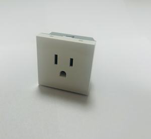 45x45mm 15A/16A 127V/250V koperen vloercontactdoos met USB-A en USB-C poorten voor residentieel & industrieel gebruik - Product Image 1