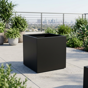 Premium Black <b>Plastic</b> Wall Hanging <b>Planters</b> | Custom Square Traditional Style | Eco-Friendly Durable Outdoor Garden Home Decor - Product Image 2