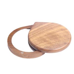 Mixed Procurement Low Price Custom logo Trending Wooden <b>Pocket</b> <b>Mirrors</b> Mini Hand Held Compact Makeup <b>Mirror</b> - Product Image 1