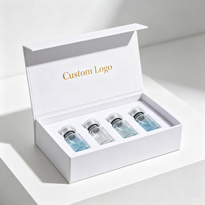 Boîte en carton personnalisée à faible MOQ pour flacons cosmétiques, avec plateau simple ou double en EVA pour emballages de flacons de sérum de soin de 3 ml et 10 ml - Product Image 1