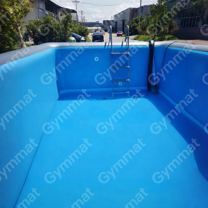 <span class=keywords><strong>Piscine</strong></span> Gonflable Portable Pliante avec Couverture, 4 x 3 x 1,50 m, en Tissu Drop Stitch - Product Image 2