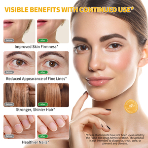 Groothandel Collageen Transdermale Patches Paraben Vrij Collageen Patches Met Collageen Peptiden & Vitamine C voor Huid, Nagels & Haar - Product Image 2