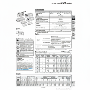 Pièces pneumatiques de MXS16-100BSAT de table de glissière d'air pneumatique de SMC - Product Image 1