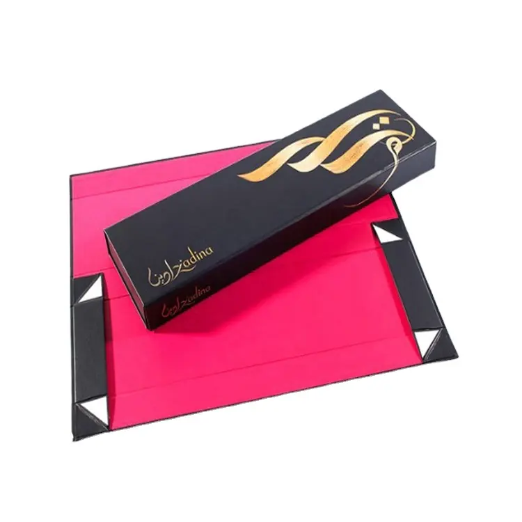 Vente en gros de boîtes-cadeaux en papier de carton de luxe avec couvercle magnétique pour l'emballage de perruque d'extension de cheveux