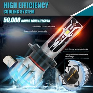 หลอดไฟหน้า LED H7 6000K สีขาวเย็น แบบเปลี่ยนแทนได้โดยตรง ให้ลำแสงที่เสถียร สำหรับอัพเกรดไฟหน้า Audi A3 8V - Product Image 6