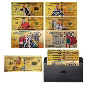 Cristiano Ronaldoed Herdenkingsmunt Goudfolie Bankbiljet Eurobeker Wereldbeker Voetbalcompetitie Souvenir - Product Image 5