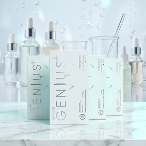 เซรั่มไฮยาลูรอนิก แอซิด GENIUS+ Smooth ขนาด 1 มล. บรรจุกล่อง ช่วยลดเลือนริ้วรอย ฟื้นฟูผิวกระจ่างใส บำรุงผิวหน้า ริมฝีปาก ดวงตา จมูก สำหรับผู้หญิง ใช้ที่บ้าน อายุการเก็บรักษา 3 ปี - Product Image 6