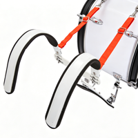 Vente Flash : Tambour basse de marche professionnel double couche réglable sur mesure avec cadre arrière en métal et bois, finition PVC couleur personnalisée