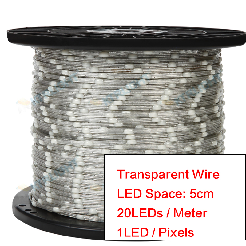 Transparent-5cm Space-20LEDs/ M