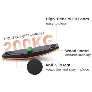 Planche d'équilibre anti-fatigue pour la physiothérapie, planche à bascule antidérapante pour l'entraînement et l'exercice - Product Image 3