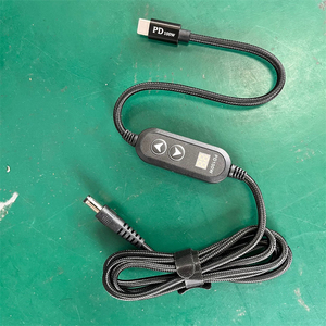 <span class=keywords><strong>C</strong></span>âble d'alimentation tressé USB-<span class=keywords><strong>C</strong></span> vers DC 100W avec mémoire de tension et 8 embouts DC pour ordinateurs portables, routeurs, <span class=keywords><strong>c</strong></span>âble USB-<span class=keywords><strong>C</strong></span> PD avec embouts adaptateurs DC - Product Image 5