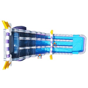 Tobogán Acuático Inflable Comercial <span class=keywords><strong>de</strong></span> 30 Pies <span class=keywords><strong>de</strong></span> Altura con Temática <span class=keywords><strong>de</strong></span> Truenos, Doble Carril, con Piscina para Niños y Adultos, Juegos Acuáticos al Aire Libre y <span class=keywords><strong>Alquiler</strong></span> para Fiestas - Product Image 5