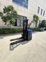 Chariot élévateur électrique Worui pour marché de gros, 1,5 tonne, batterie plomb-acide 48V, usage intérieur, pneus polyuréthane, fourches 1200mm