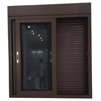 Fenêtres de maison et d'appartement de conception nouvelle, réduisant les rayonnements UV, verre Low-E, fenêtre coulissante en alliage d'aluminium, volets anti-ouragan, insonorisées