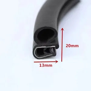 soft and hard composite auto car cabinet penal board door rubber sealing strip gasket EPDM composite profile seal strip for