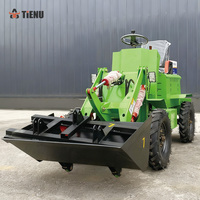 Mini chargeuse sur pneus diesel 4x4 d'usine chinoise Tienu Ce Mini chargeuse frontale électrique pour travaux agricoles, construction, jardin
