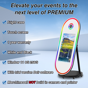 60 인치 타원형 거울 사진 부스 바퀴 카메라 결혼식 파티 셀카 사진 부스 기계 - Product Image 2