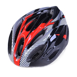 Casque de vélo, casque de sécurité pour le cyclisme, taille unique, bleu, motif en fibre de carbone, design breveté - Product Image 3