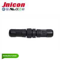 Connecteur étanche Jnicon M16 5 Amp 10a 2P 3P 4P IP67 IP68, fiche mâle, prise femelle, type de connexion à verrouillage par poussée ou par vis